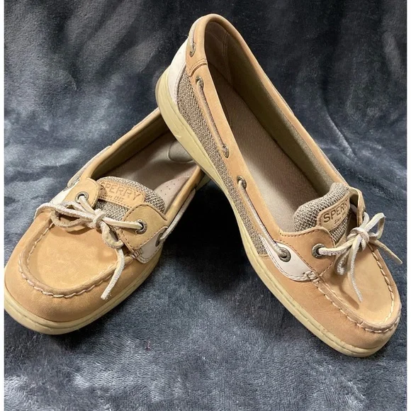 Sperry loafers.  Very gently used! Sperry Top Sider WETLAND Moccasin Brown Leather Slip On  main image 4